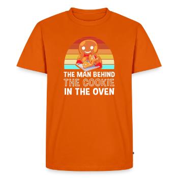 Futurs papas, futurs pères - T-shirt Premium bio Homme - orange  - Devant - Nico (187cm)