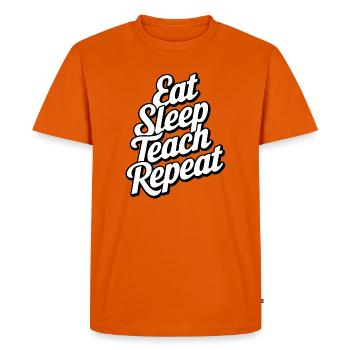 Motivational Lifestyle Typography Design - Men's Premium Organic T-Shirt - orange  - Front - Nico (187cm)