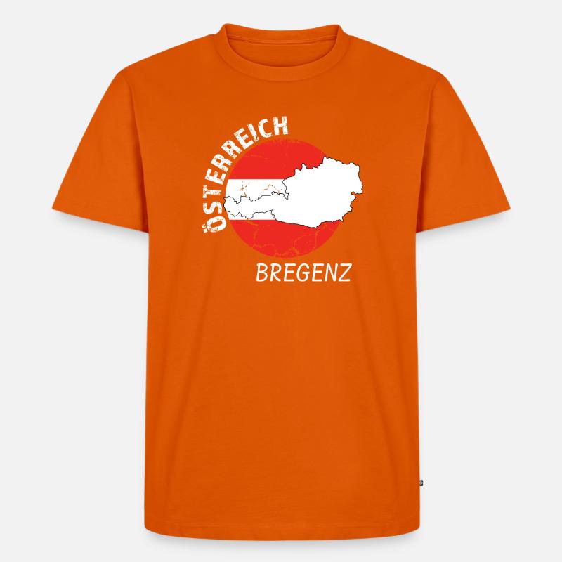 Bregenz - Männer Premium Bio T-Shirt - Orange 