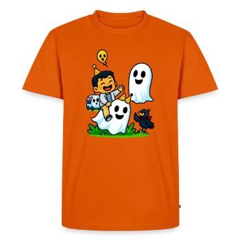 Fête fantôme adaptée aux enfants - T-shirt Premium bio Homme - orange  - Devant - Nico (187cm)
