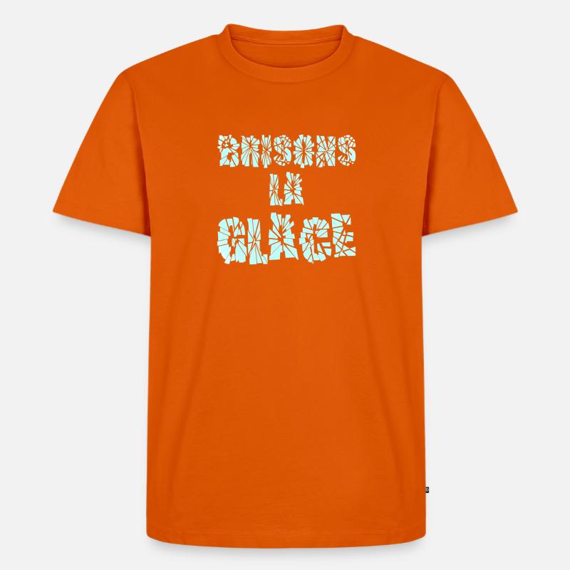 LASS UNS DAS EIS BRECHEN! - Männer Premium Bio T-Shirt - Orange 