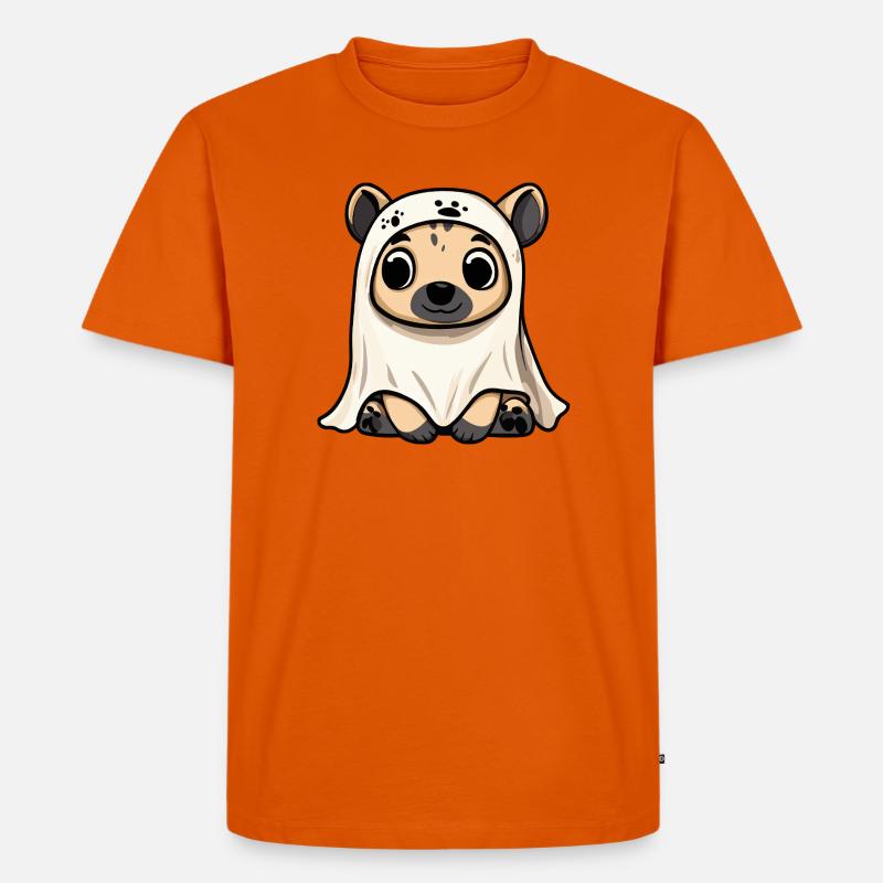 Hyäne Halloween Geist - Männer Premium Bio T-Shirt - Orange 