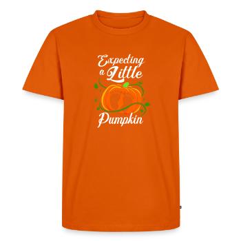 Sexe Révélation Halloween Papa en devenir - T-shirt Premium bio Homme - orange  - Devant - Nico (187cm)