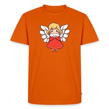 Ange - T-shirt Premium bio Homme - orange  - Devant - Nico (187cm)
