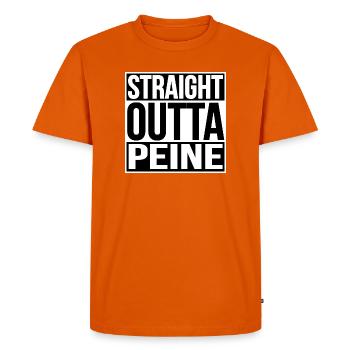 TOUT DROIT SORTI DE LA PEINE - T-shirt Premium bio Homme - orange  - Devant - Nico (187cm)