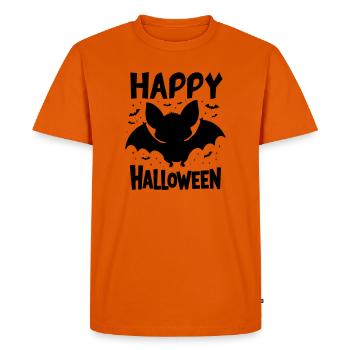 Chauve-souris Halloween Costume Happy Halloween - T-shirt Premium bio Homme - orange  - Devant - Nico (187cm)