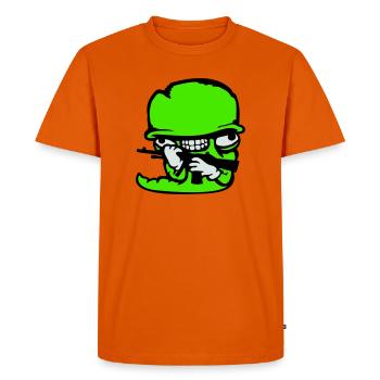 ver soldat casque fou arme agressif sauvage fun - T-shirt Premium bio Homme - orange  - Devant - Nico (187cm)