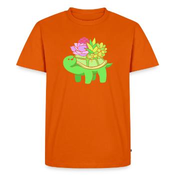 Plant Cactus Cacti - Men's Premium Organic T-Shirt - orange  - Front - Nico (187cm)