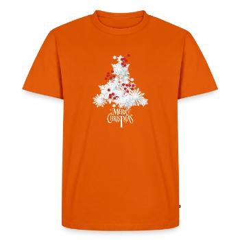 Noël blanc - T-shirt Premium bio Homme - orange  - Devant - Nico (187cm)