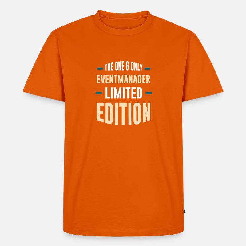 Eventmanager Limitierte Edition - Männer Premium Bio T-Shirt - Orange 