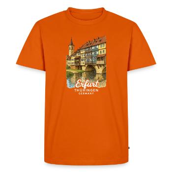 Erfurt - T-shirt Premium bio Homme - orange  - Devant - Nico (187cm)