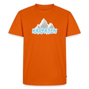 montagnes des Carpates - T-shirt Premium bio Homme - orange  - Devant - Nico (187cm)