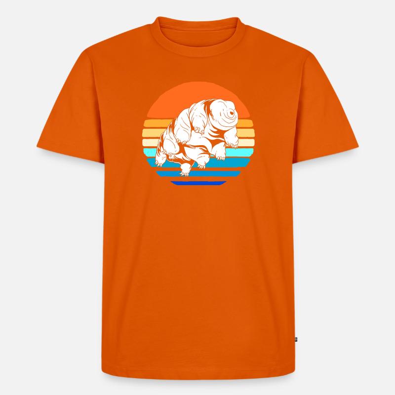 Tardigrade Tardigrades Bärtierchen Wasserbär - Männer Premium Bio T-Shirt - Orange