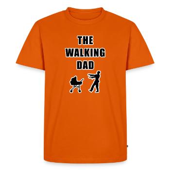 LE PAPA AMBULANT PAPA SUPERPAPA J’ADORE LA FÊTE DES PÈRES - T-shirt Premium bio Homme - orange  - Devant - Nico (187cm)