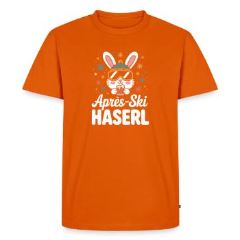 Après-ski bunny hut fun Skier ski bunny - Men's Premium Organic T-Shirt - orange  - Front - Nico (187cm)