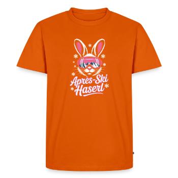Après-ski bunny hut fun Skier ski bunny - Men's Premium Organic T-Shirt - orange  - Front - Nico (187cm)