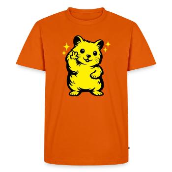 Dessin animé de hamster - T-shirt Premium bio Homme - orange  - Devant - Nico (187cm)