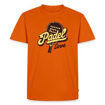 Paddle Love Rétro - T-shirt Premium bio Homme - orange  - Devant - Nico (187cm)