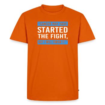 Côlon, cancer, gros intestin - T-shirt Premium bio Homme - orange  - Devant - Nico (187cm)