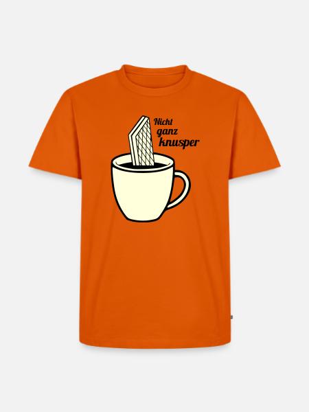 Not quite crunchy - Men's Premium Organic T-Shirt - orange 