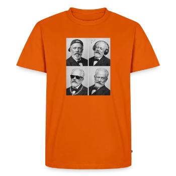 Piotr Ilitch Tchaïkovski - T-shirt Premium bio Homme - orange  - Devant - Nico (187cm)