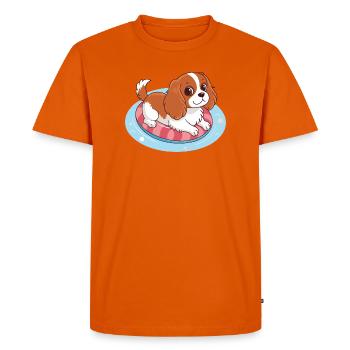 Summer Buoy Swimmer Puppy - Men's Premium Organic T-Shirt - orange  - Front - Nico (187cm)