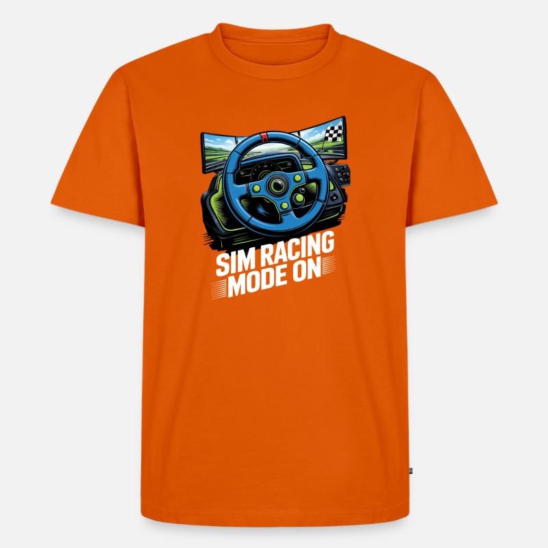 Mod de simulation de course - T-shirt Premium bio Homme - orange 