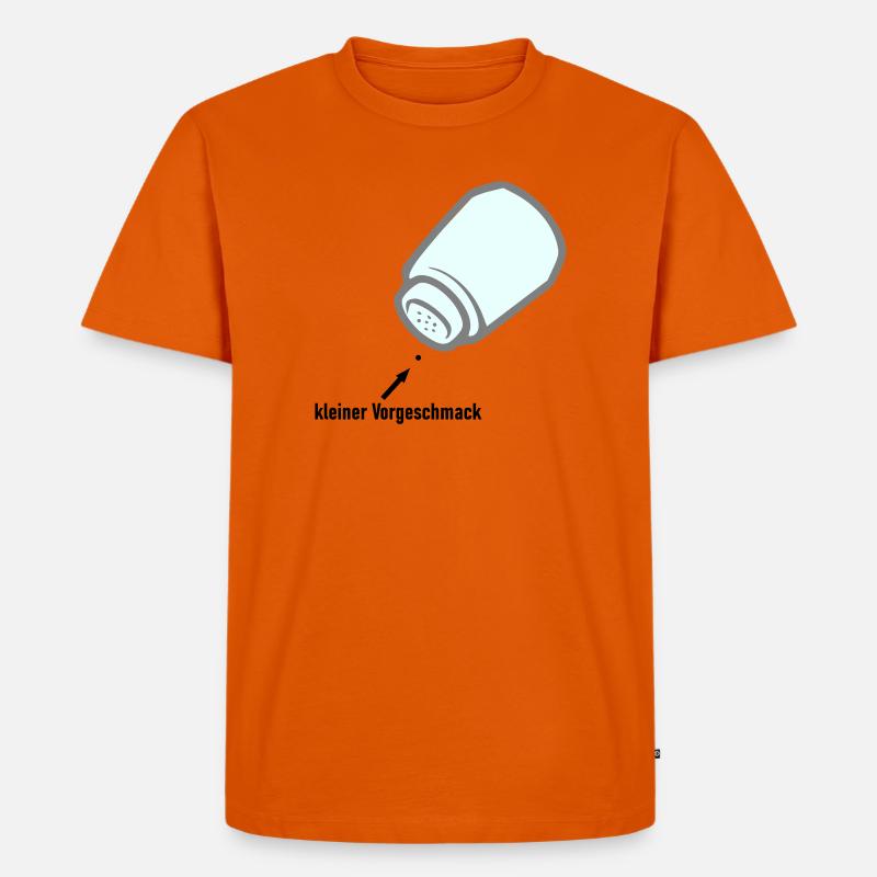 kleiner Vorgeschmack - Männer Premium Bio T-Shirt - Orange 