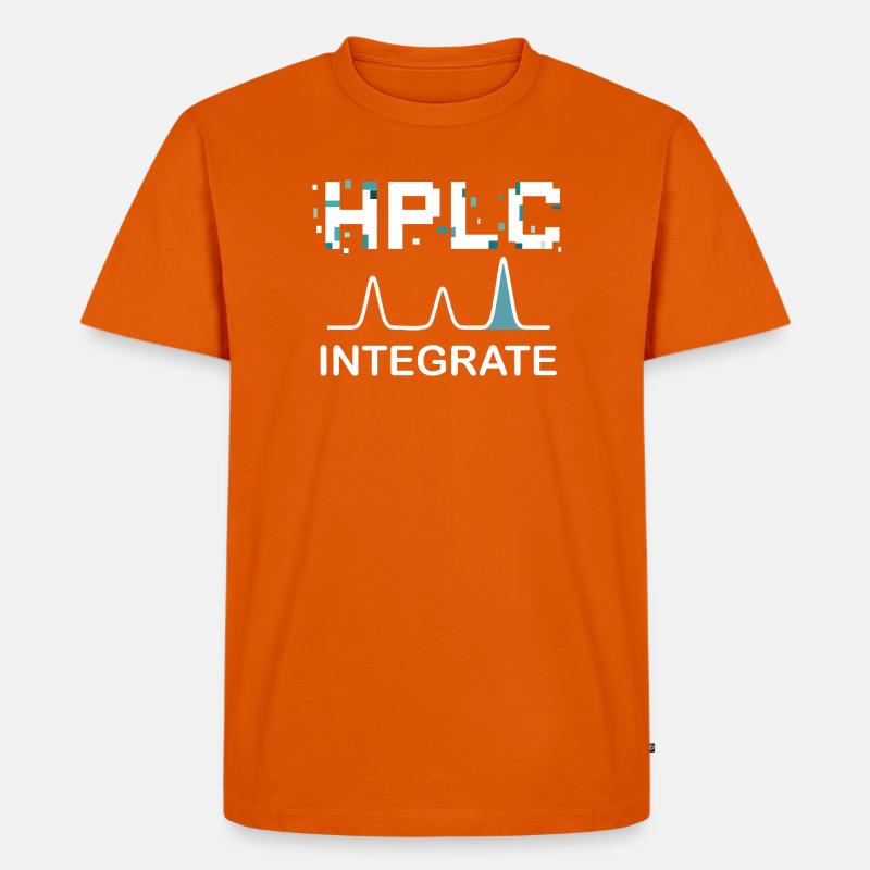 HPLC Integrate Performance Liquid Chromatography - Männer Premium Bio T-Shirt - Orange 