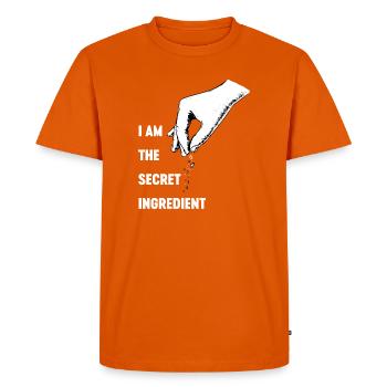 Chef drôle Chef Chef Boulanger Chef Cuisine Uniforme Moi - T-shirt Premium bio Homme - orange  - Devant - Nico (187cm)