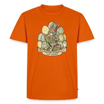 Archiviste du lapin de Pâques - T-shirt Premium bio Homme - orange  - Devant - Nico (187cm)