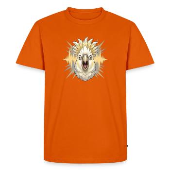Tête sonore Kakadu - T-shirt Premium bio Homme - orange  - Devant - Nico (187cm)