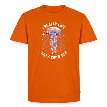 Dictons des perroquets Cadeau drôle de perroquet - T-shirt Premium bio Homme - orange  - Devant - Nico (187cm)