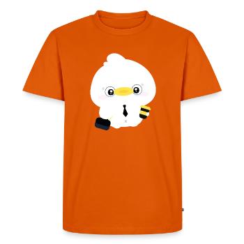 Canard en cravate Mignon du bureau - T-shirt Premium bio Homme - orange  - Devant - Nico (187cm)
