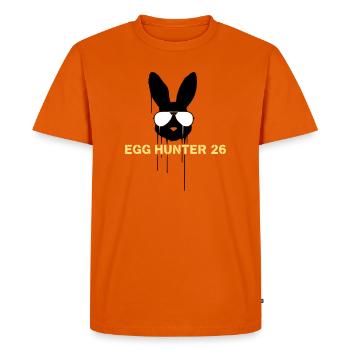 Egg Hunter 2026 Bunny Easter - Men's Premium Organic T-Shirt - orange  - Front - Nico (187cm)