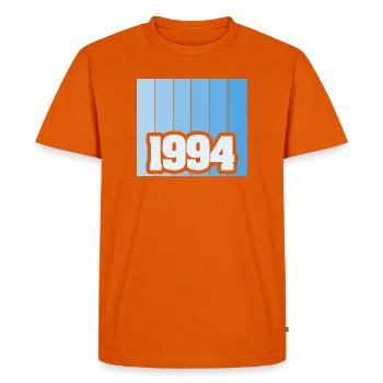 1994 - Men's Premium Organic T-Shirt - orange  - Front - Nico (187cm)