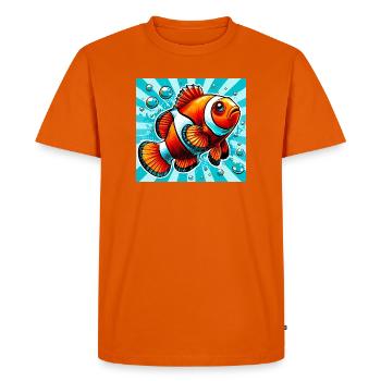 Poisson-clown - T-shirt Premium bio Homme - orange  - Devant - Nico (187cm)