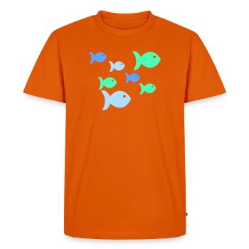 Pastel Fish Tropical Sea Fish - Men's Premium Organic T-Shirt - orange  - Front - Nico (187cm)
