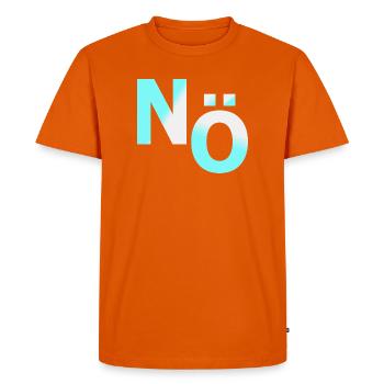 Non, non contre la démo - T-shirt Premium bio Homme - orange  - Devant - Nico (187cm)