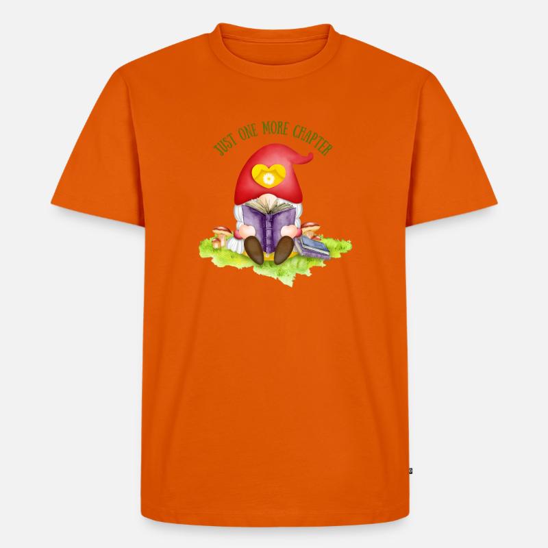 Nur noch ein Kapitel - Männer Premium Bio T-Shirt - Orange 