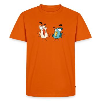 Ole Ole - Men's Premium Organic T-Shirt - orange  - Front - Nico (187cm)