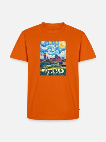 Winston-Salem, North Carolina - Männer Premium Bio T-Shirt - Orange