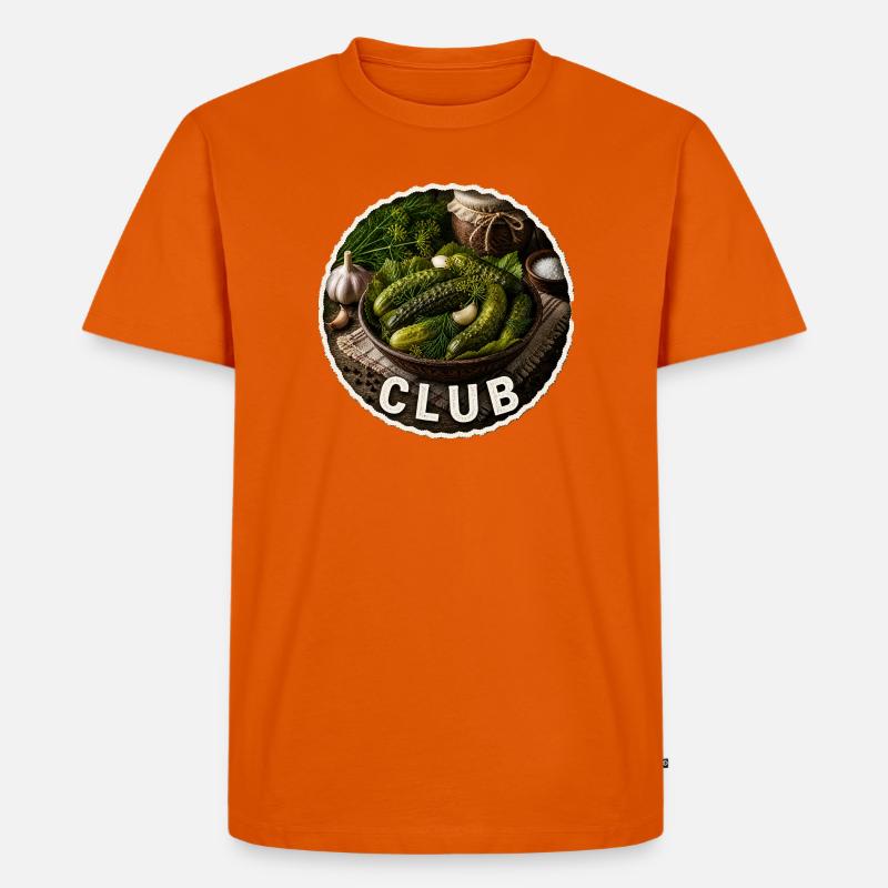 Gurken Malosolnii - Männer Premium Bio T-Shirt - Orange 