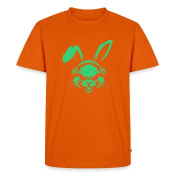 Neon  Beats - Men's Premium Organic T-Shirt - orange  - Front - Nico (187cm)
