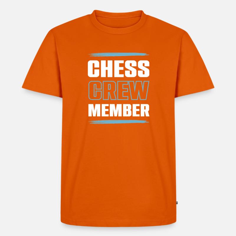 Chess Crew - Männer Premium Bio T-Shirt - Orange 