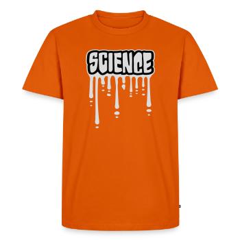 Science Science Statement Nerd Education Saying - Men's Premium Organic T-Shirt - orange  - Front - Nico (187cm)