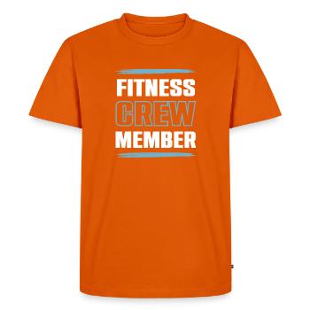 Équipe de remise en forme - T-shirt Premium bio Homme - orange  - Devant - Nico (187cm)