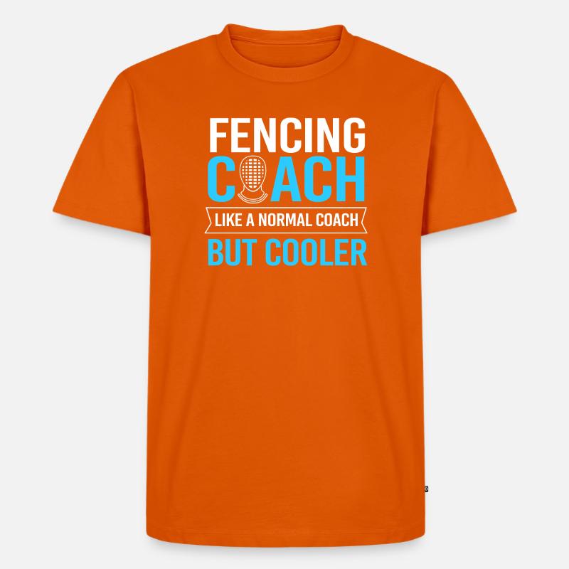 Fechten - Männer Premium Bio T-Shirt - Orange