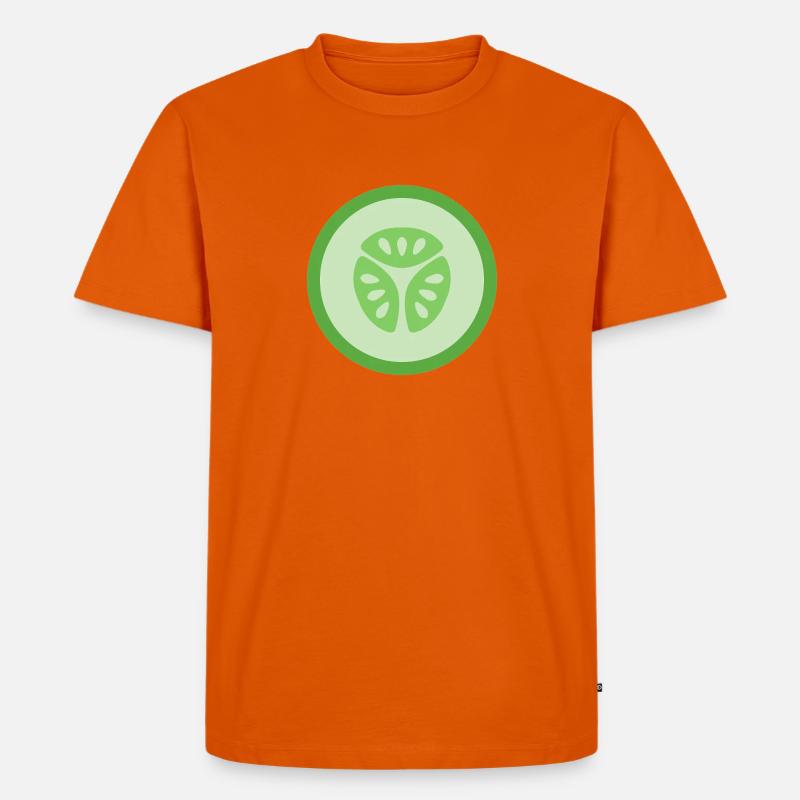 Tranche de concombre - T-shirt Premium bio Homme - orange 
