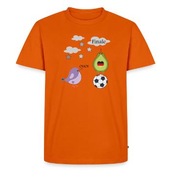 Soccer - Men's Premium Organic T-Shirt - orange  - Front - Nico (187cm)
